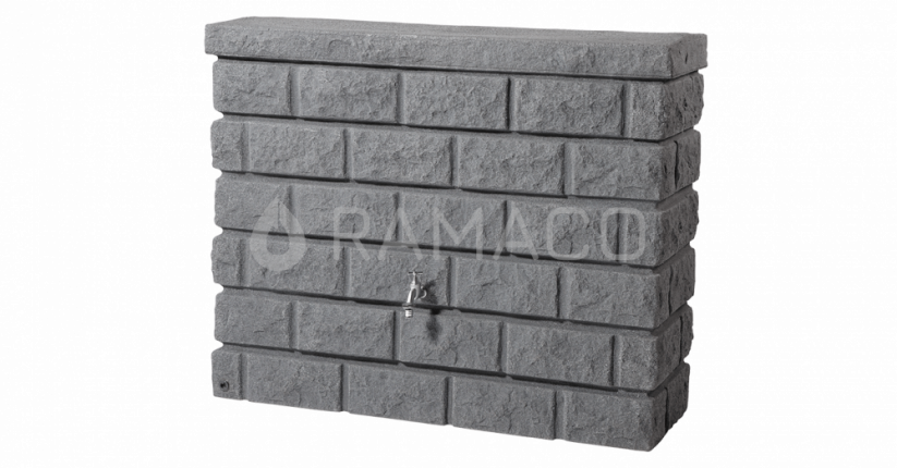 Nadzemní design nádrž Rocky wall dark granite 400 l